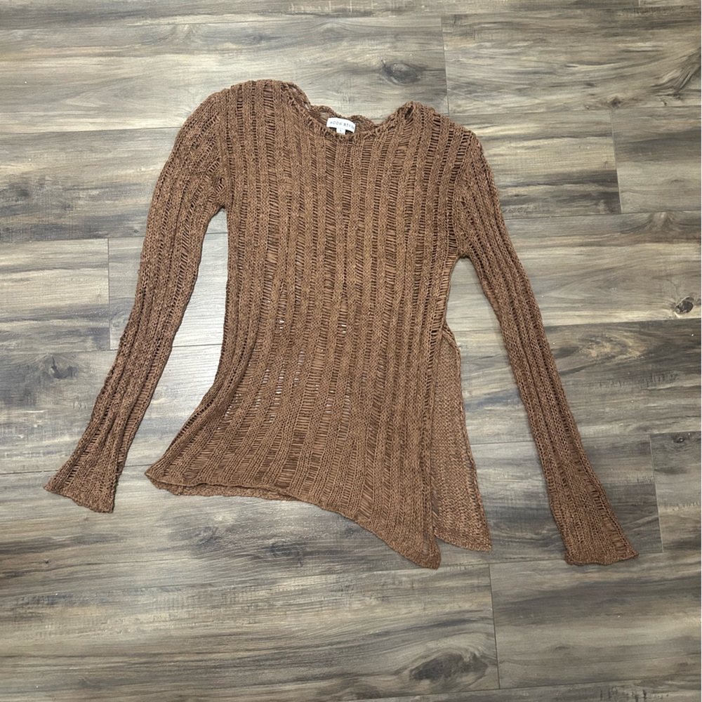 Moon River Tan Knit Women's Sweater